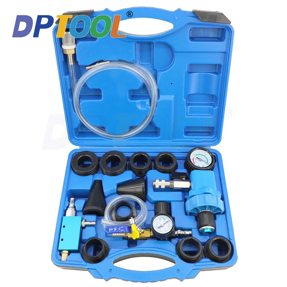 Car Radiator Coolant System Vacuum Pressure Tester Antifreeze Refiller Purge Kit