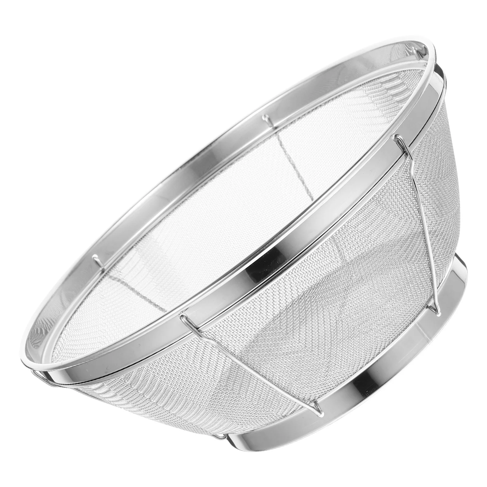

Stainless Steel Rice Washing Sieve Fine Mesh Strainer Colander Kitchen Bowl Large Capacity Vegetable Fruit Drain Handheld Food