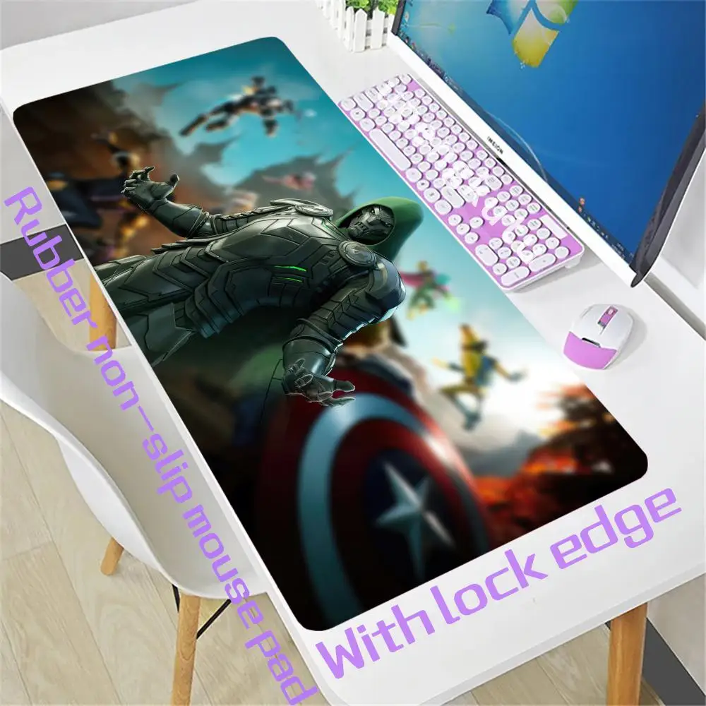 Desk Mouse Pad Non-Slip Rubber Edge Floor mats Esports Kawaii F-FortniteS locking 900x400 XXL Mousemat