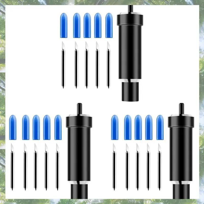 Premium-3 Set Replacement Deep Cut Blade+Housing Deep-Point Deepcut Blade For Cricut Maker Explore,Air And Air 2 Cutting Plotter