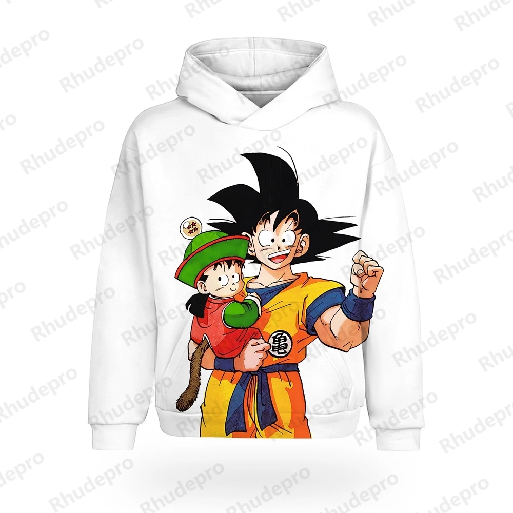 

2024 New DragonBall Super 3D Printing Super Saiya Man Goku Hoodie Children Cartoon Clothing Casual Comfort 4-14T Y2K Hoodie