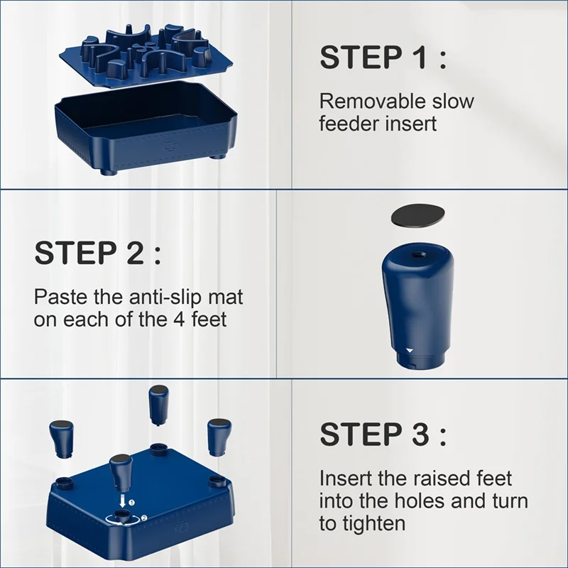 AB43-スローフィーダー犬用ボウル、大型犬用2 in 1犬用パズルスローフィーダー、迷路高架ドッグフードボウル窒息防止