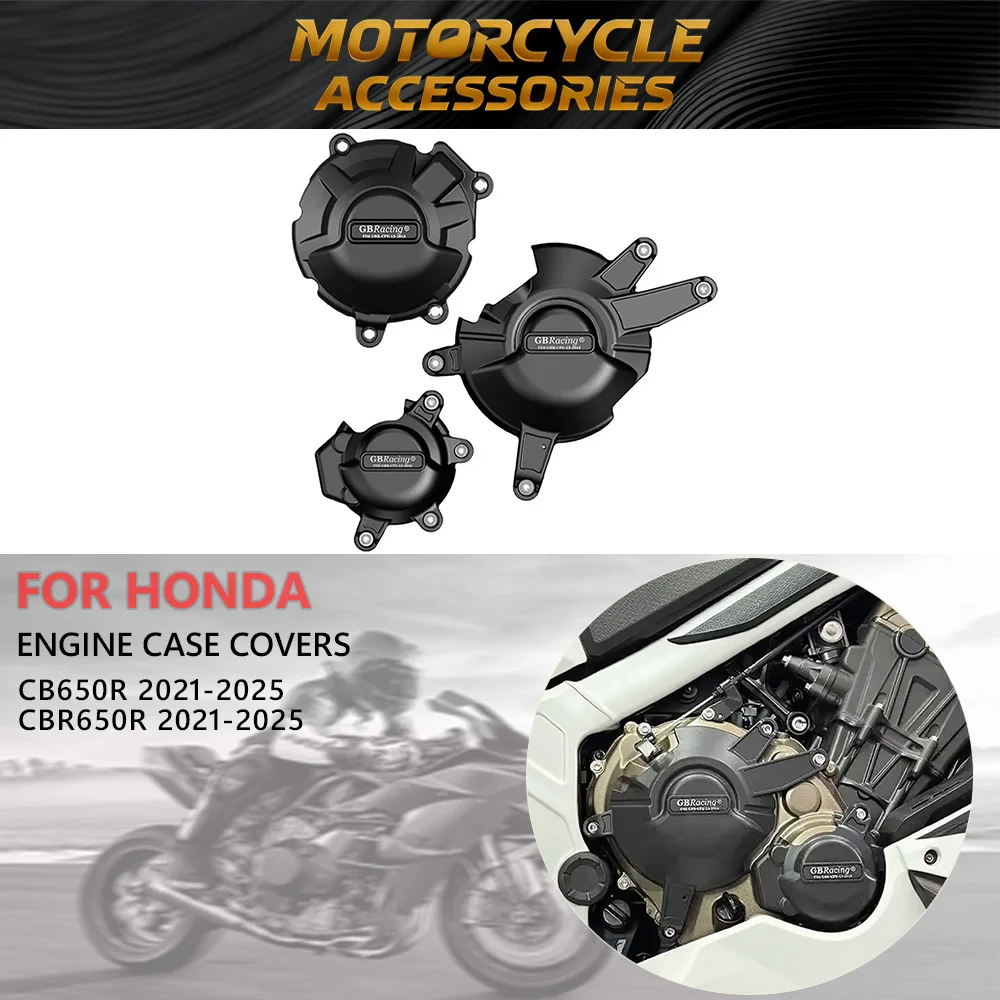 

GB Racing For HONDA CB650R CBR650R 2021-2025 Engine Protection Cover Alternator Clutch Pump Protect Cover Accessories