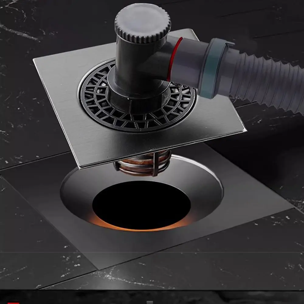 

Слив для пола двойного назначения для стиральной машины, быстрый дренаж, дезодорант, коленчатый соединитель для раковины, нержавеющий, простой в установке