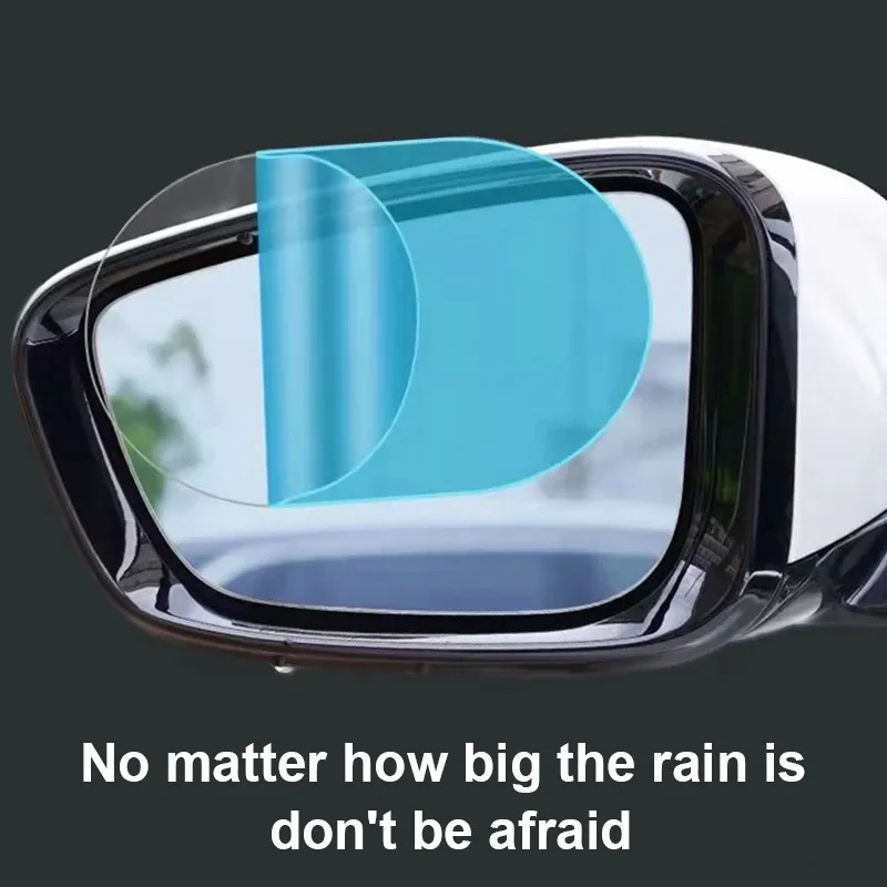 Film pelindung kaca spion mobil, 2 buah, Anti kabut, membran, Anti silau, tahan air, tahan hujan, Film bening stiker mobil