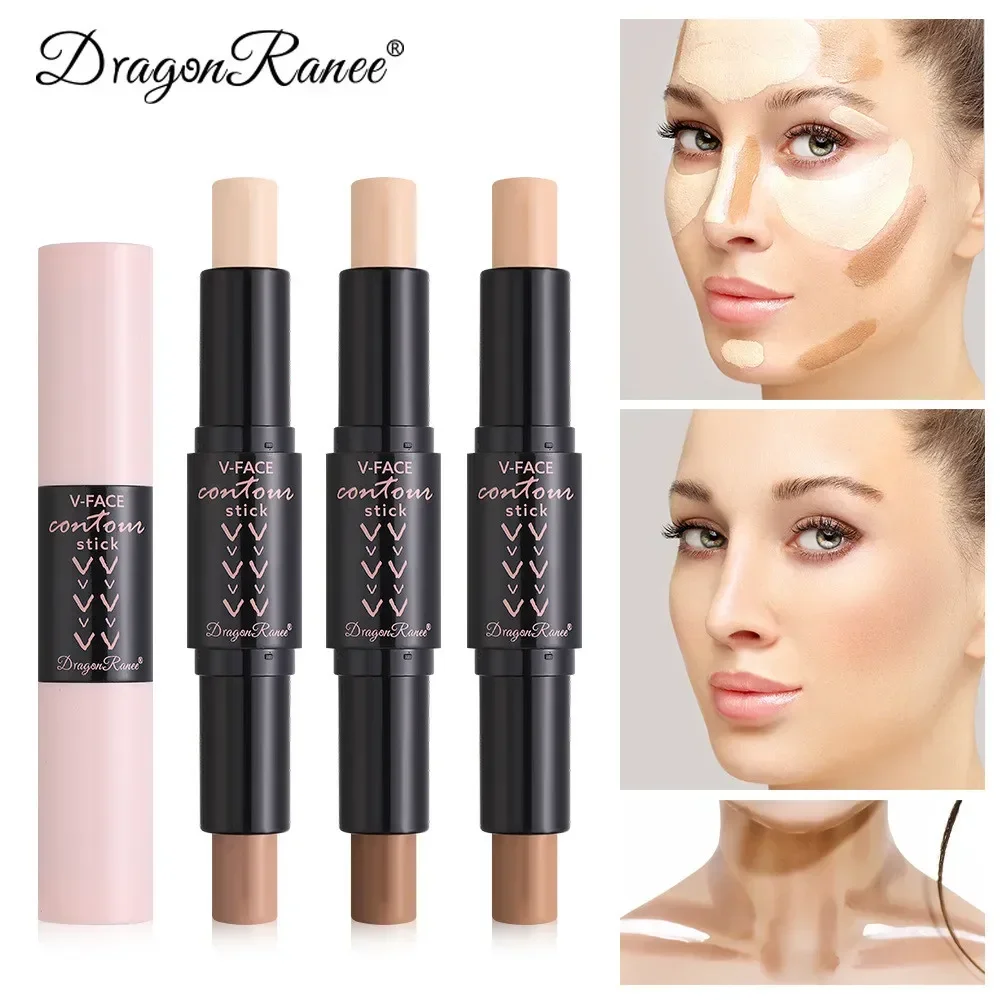 Double-ended Contouring Stick Matte 3D Nose Shadow Bronzers Long-lasting Highlighting Brighten Dual-Use Shadow Concealer Pen