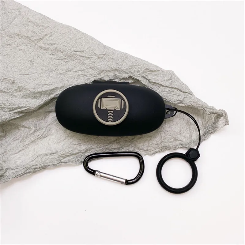 الكرتون مارفل حقيبة سماعة الاذن ل 1MORE ComfoBuds برو سيليكون بلوتوث سماعات شحن صندوق الغطاء الواقي مع الحبل