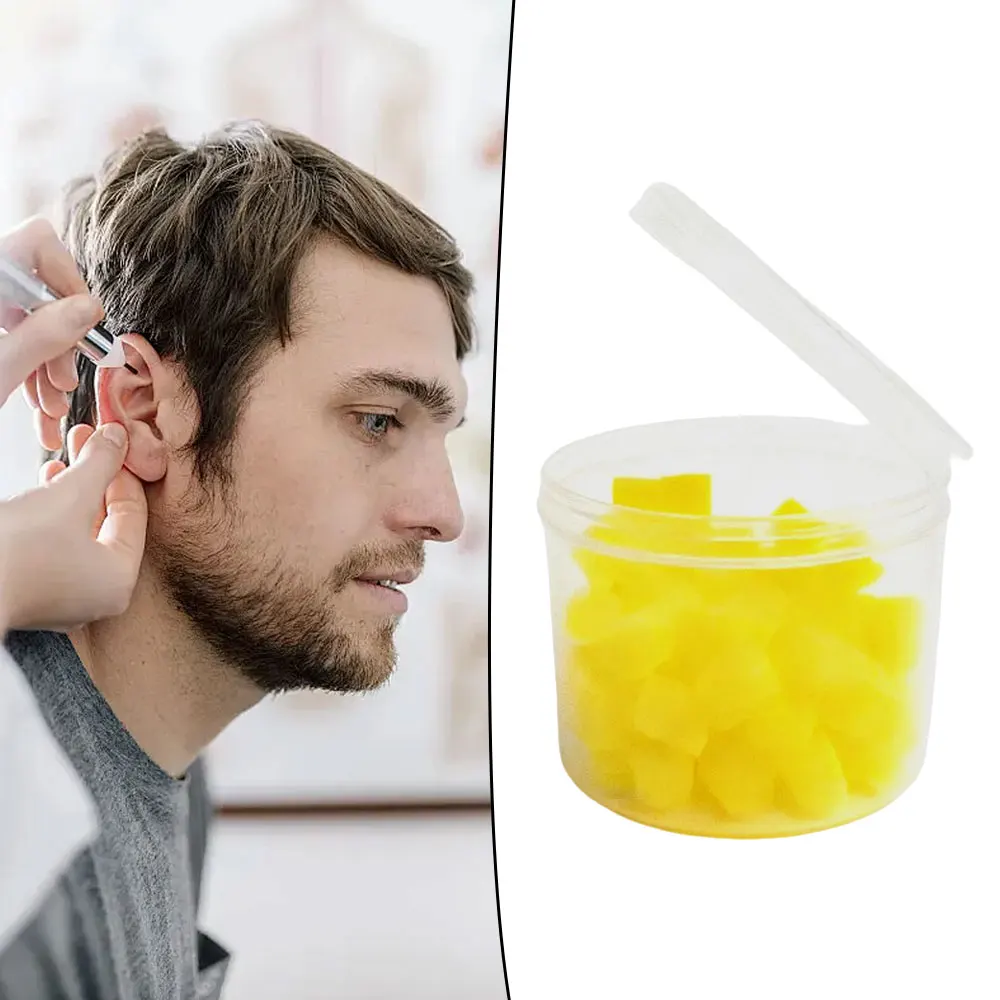 100 قطعة منصات الانطباع الأذن الانطباع الرغاوي سدادات الأذن الإسفنج على شكل الانطباع رغوة السمع الملحقات