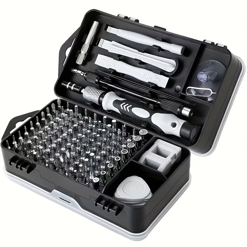 115 in 1 Precision Screwdriver Set for Watch Computer Phone Electronics Repair Tool Kit with Magnetic Bits and Portable Case