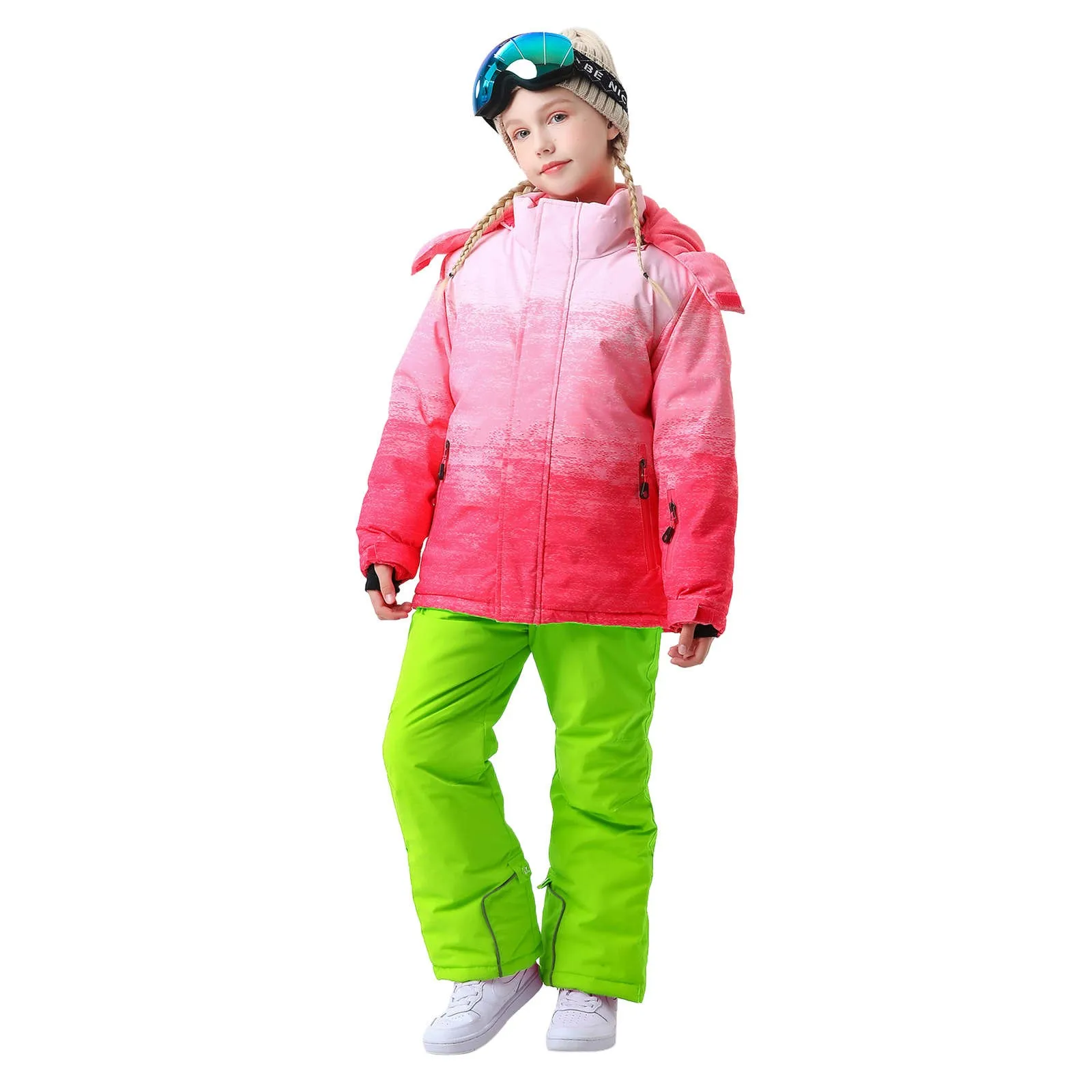 Warm Waterproof Jackets Pants children clothing set Winter -30℃ kids Skiing and Snowboarding Clothes 2025 Girl's Boy's Ski Suit