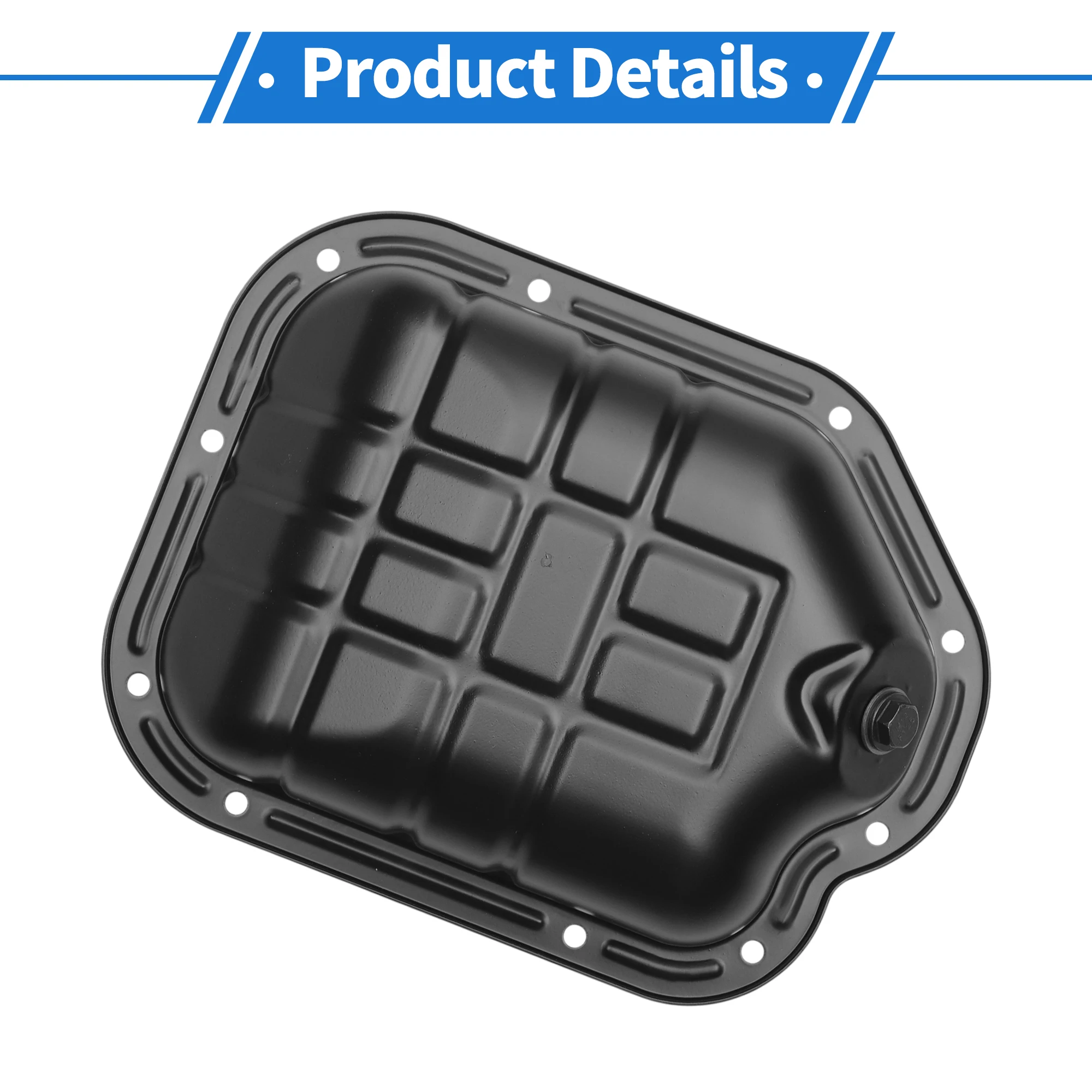 

UXCELL No 11110JA10B Масляный поддон двигателя Масляный поддон поддона трансмиссии для Infiniti I35 Base V6 3.5L 2002-2004 Iron Black