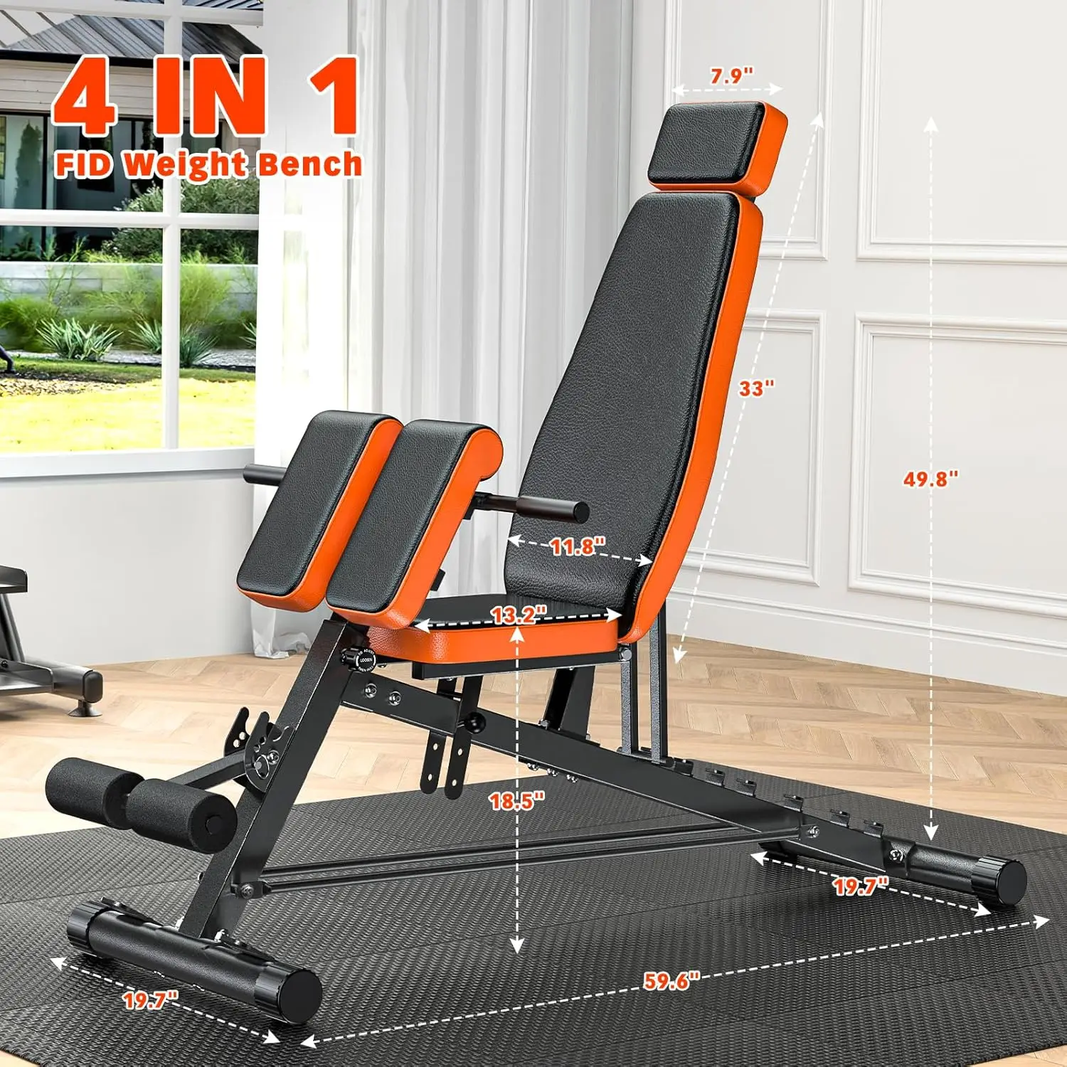 

Factory Direct Sales Dumbbell Bench Home Multifunctional Fitness Chair Bench Press Bench Men's Barbell Sit-ups Fitness Equipment