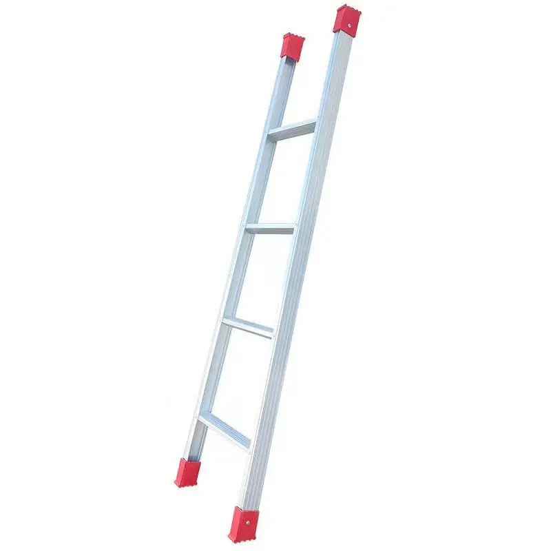 

2 meters straight ladder thickened aluminum alloy single ladder household ladder single-sided staircase