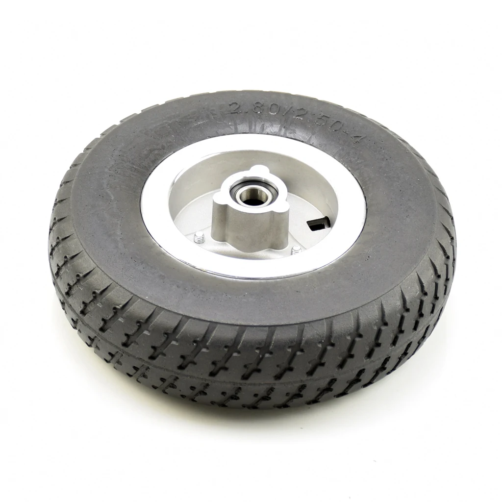 3.50-4 4.10-4 3.50/4.10-4 Solid tire Tyre Alu Wheel For folding Scooter ATV  Handcart Lawn Mower Garden Go karting Spare parts