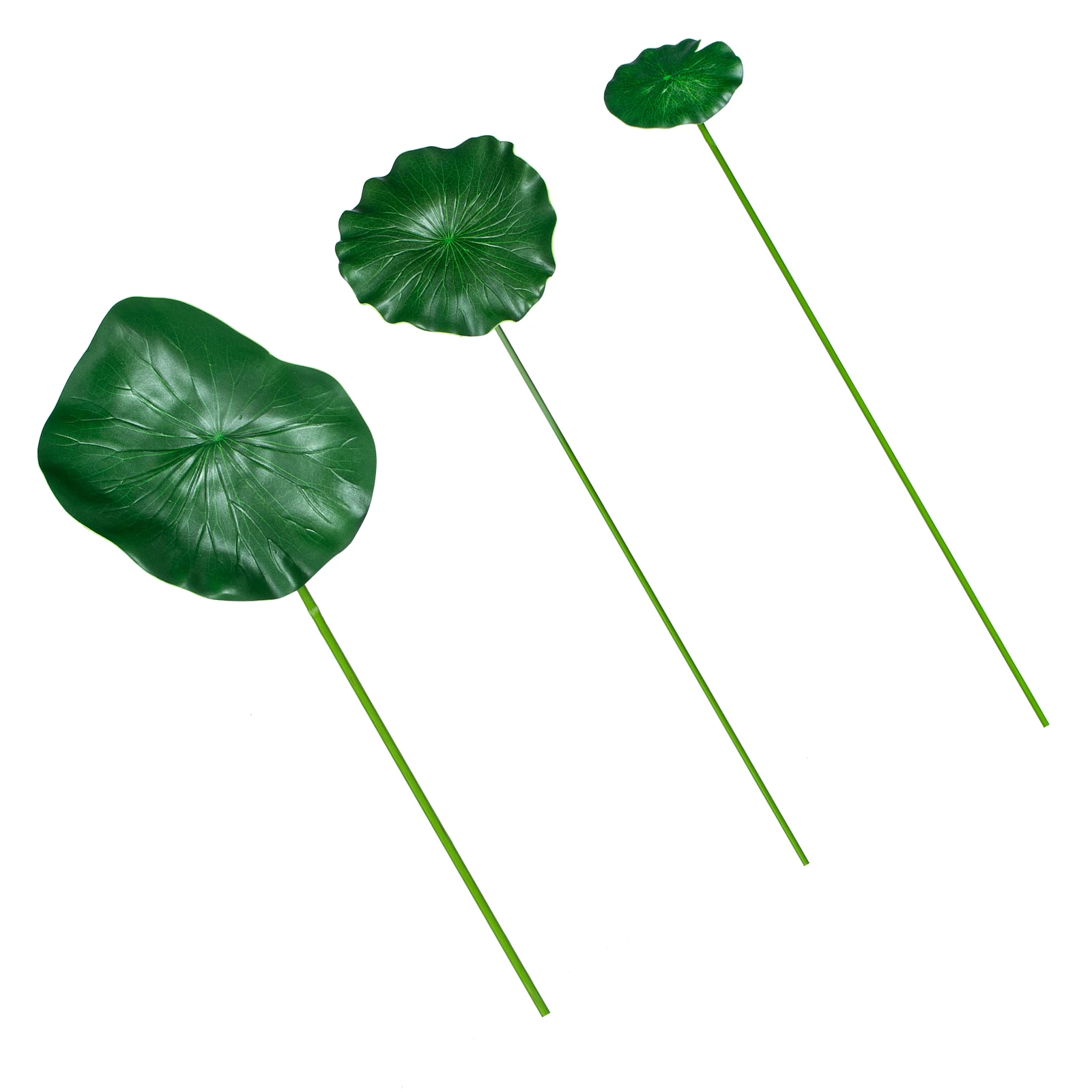 

1 set Artificial Lotus Leaves Decorative Props Fake Green Simulation Leaf for Garden Pond Fishpond Fountain Home Decor