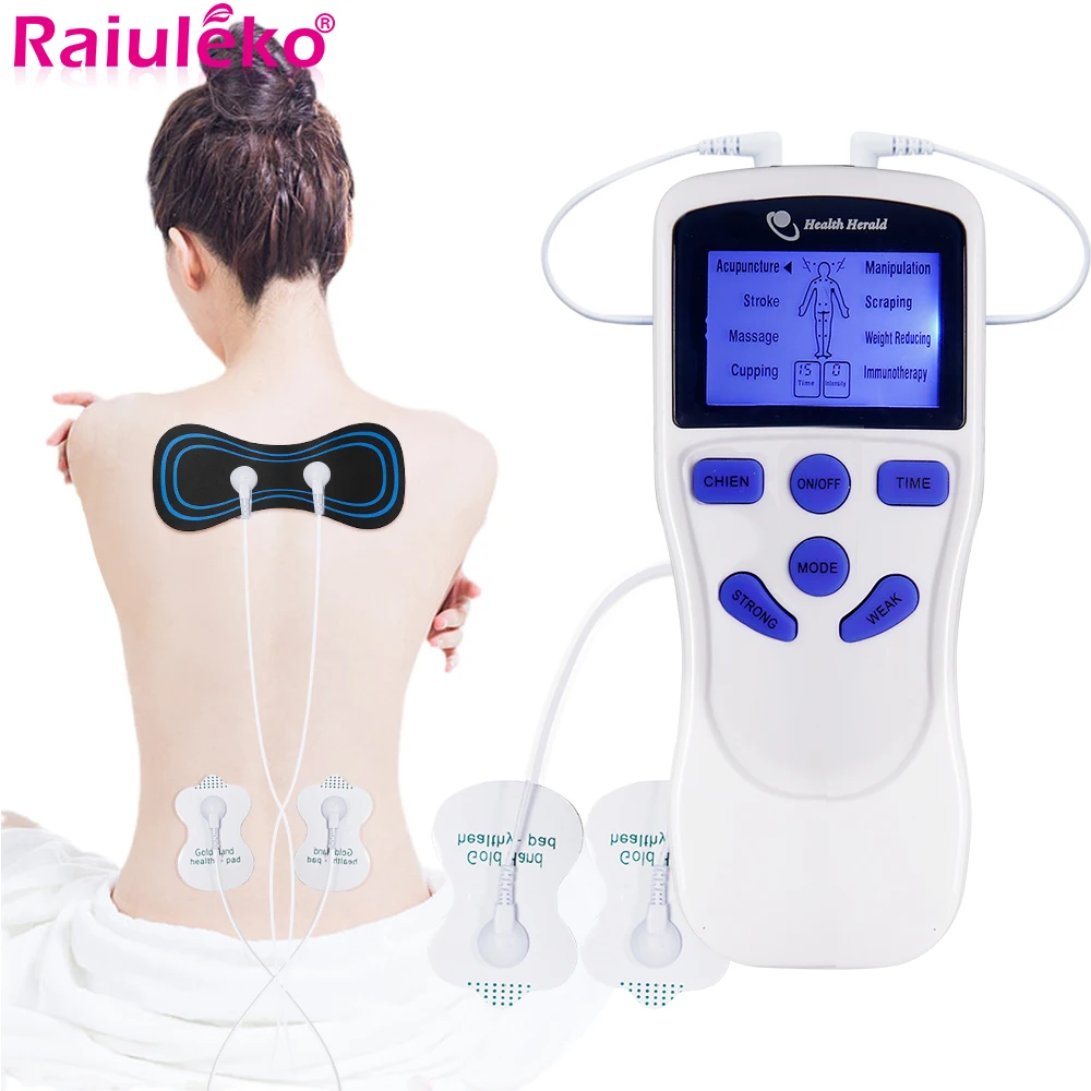 

8-Mode Dual Output EMS Ten Pulse Acupuncture and Moxibustion Muscle Stimulation Physiotherapy Instrument TENS Unit Body Massager