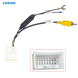 LEEWA 16-pin Car Reverse Camera Output Video Adapter Wiring Cable For Toyota Original Factory Camera Video Output #CA7457