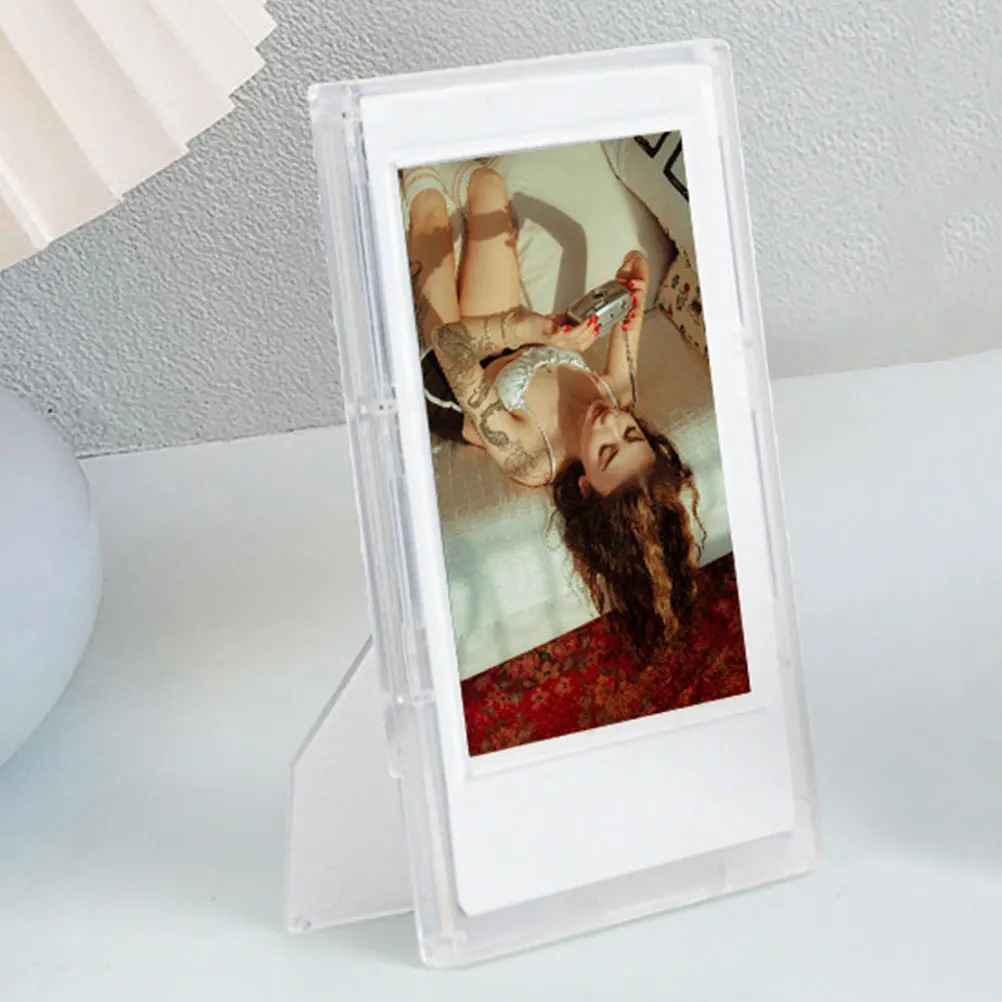 

4Pcs Mini Picture Frames Small Photo Frame Set for Desk Office Home Decor Compact Vertical Display Portrait Frame