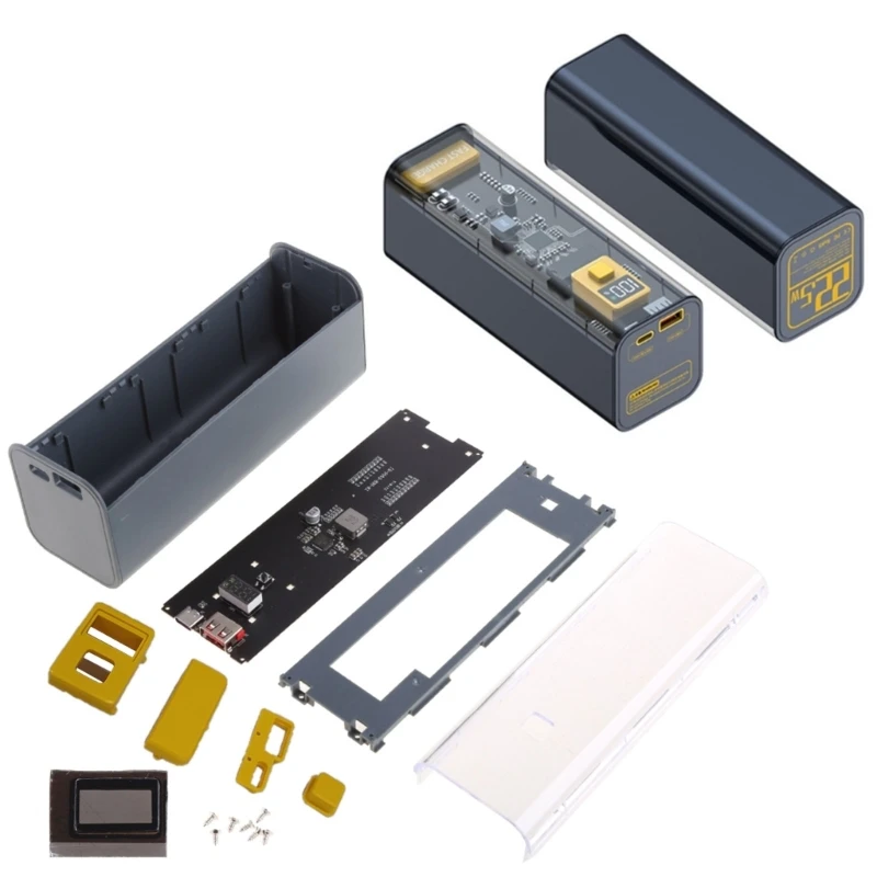 21700 Battery Case DIY Box Fast Charging Case for 8PCS 21700