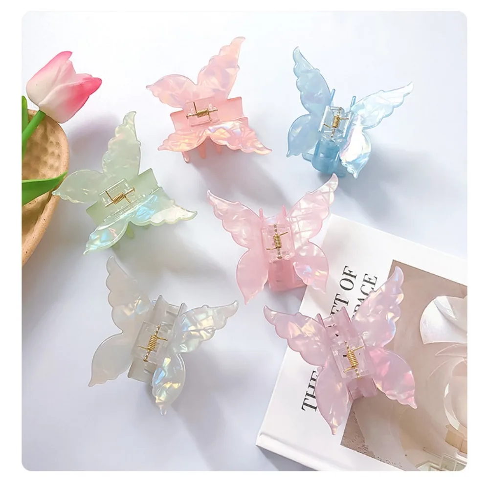 Headwear French Retro Butterfly Hair Clips Hair Accessories Back Of The Head Hair Claws Sweet Coiled Hairpin Women Styling Tools