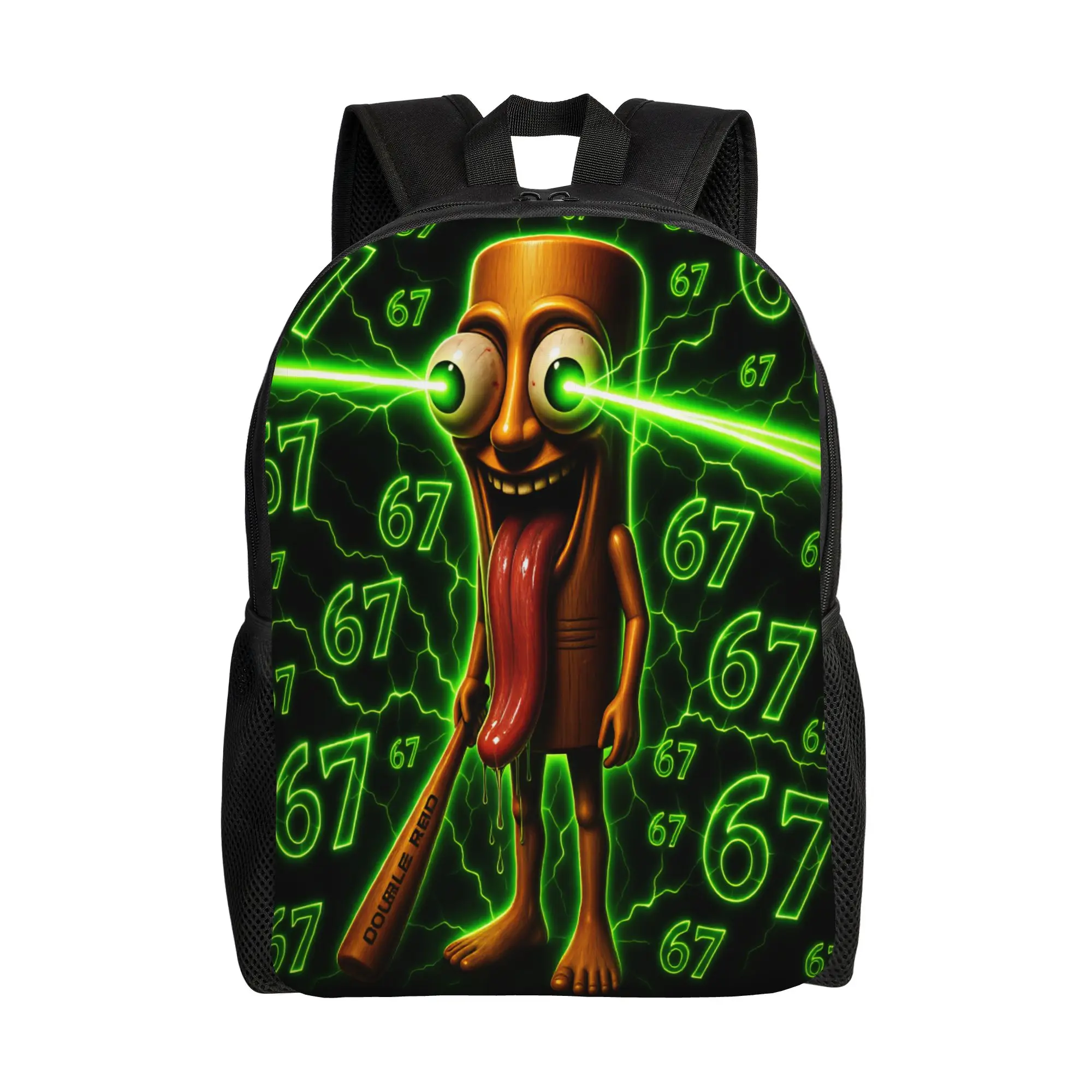 Tung Tung Tung Sahur Backpack Boy Brainrot Meme Lightweight Backpacks Polyester Novelty High School Bags Trekking Rucksack