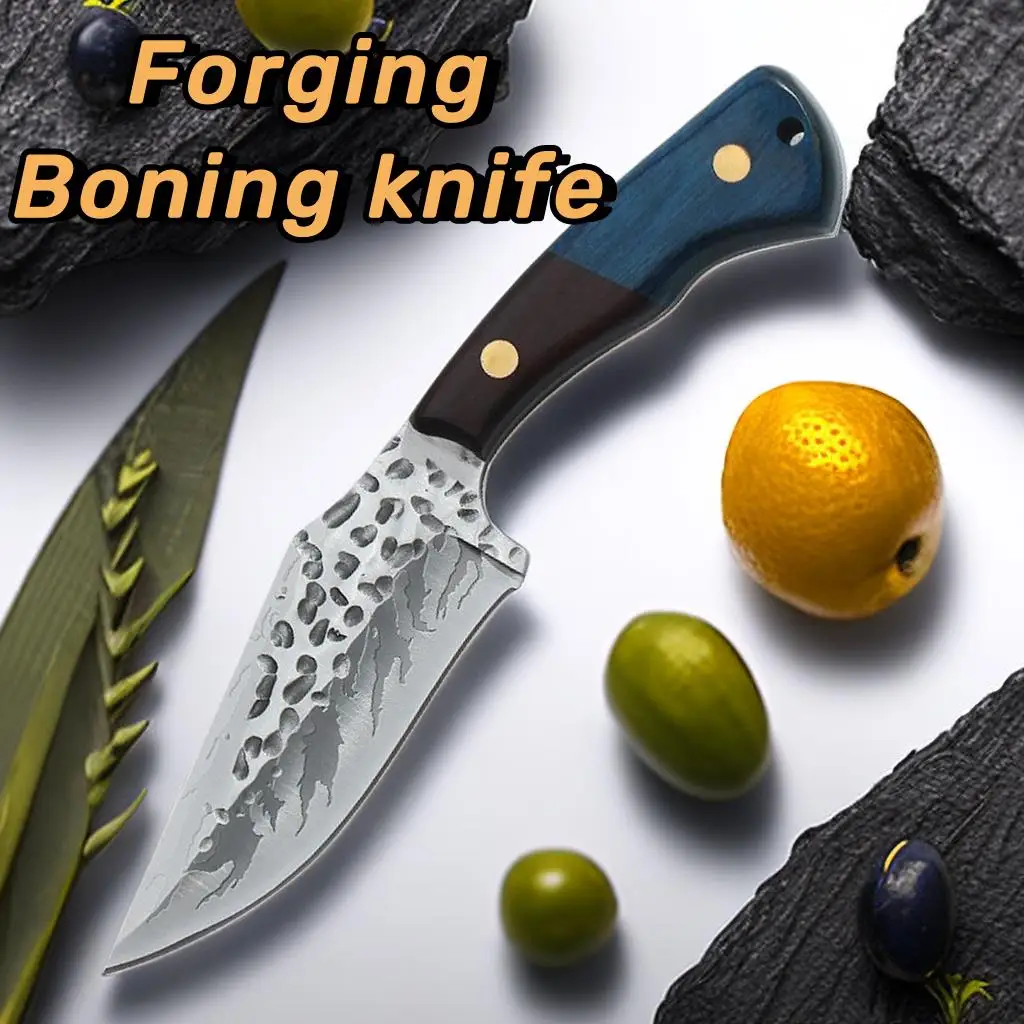 

Hammered Forged Flaming Kitchen Knife Stainless Steel Multi-purpose Boning Knives Ving Cutting Barbecue Meat And Paring Knife
