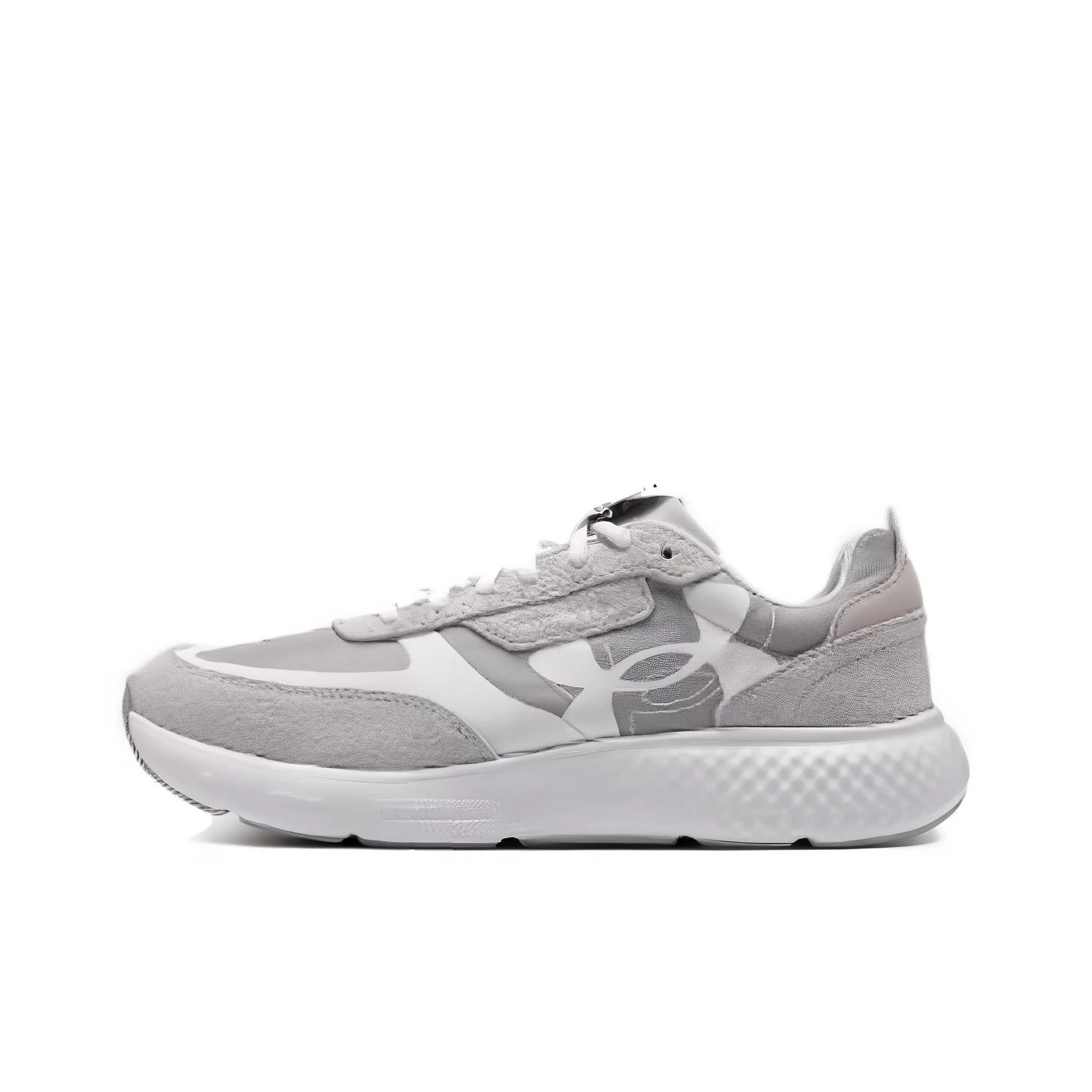 

Under Armour Cushioning, Wear Resistant Low top Running Shoes Men's Gray White 3028612-102
