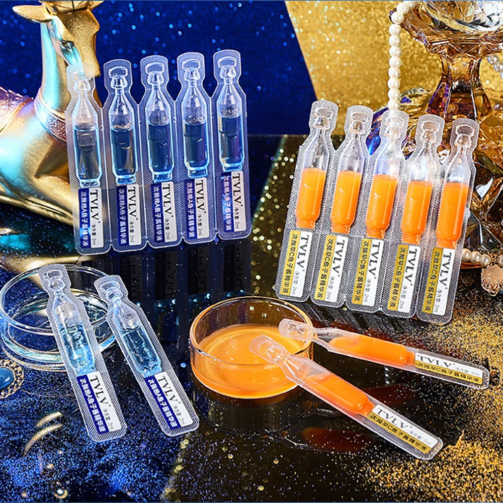 60Pcs Day Night Essence Repair Facial Elasticity Removal Wrinkles Hydrating Moisturizing Beauty Face Serum Skin Care Products