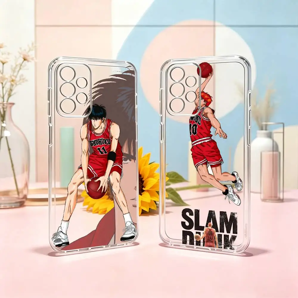 Slam Dunk Anime  Phone Case For Samsung S25,S24,S21,S22,S23,S30,Ultra,S20,Plus,Fe Transparent Cover Gift