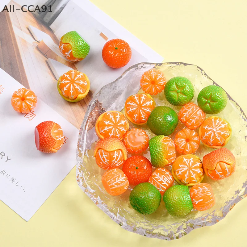 Aimant de réfrigérateur Orange CCA91-5pcs, décoration de réfrigérateur pour la maison, cadeau de cuisine, panneau d'affichage, Note de poste, autocollant créatif mignon, DIY bricolage