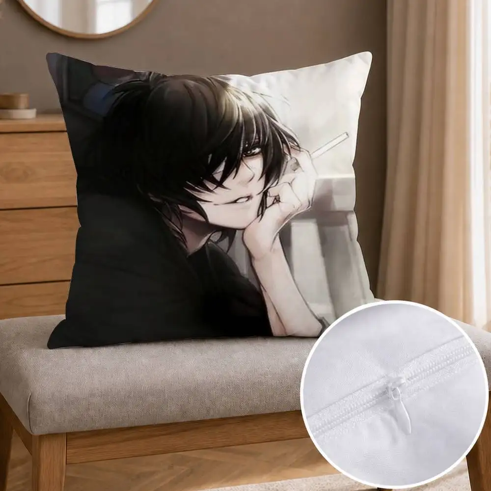 T-Towa Rei S-Slow Damage Double-sided Printed Square Decorative Cushion Cover for Sofa Living Room Home Decor