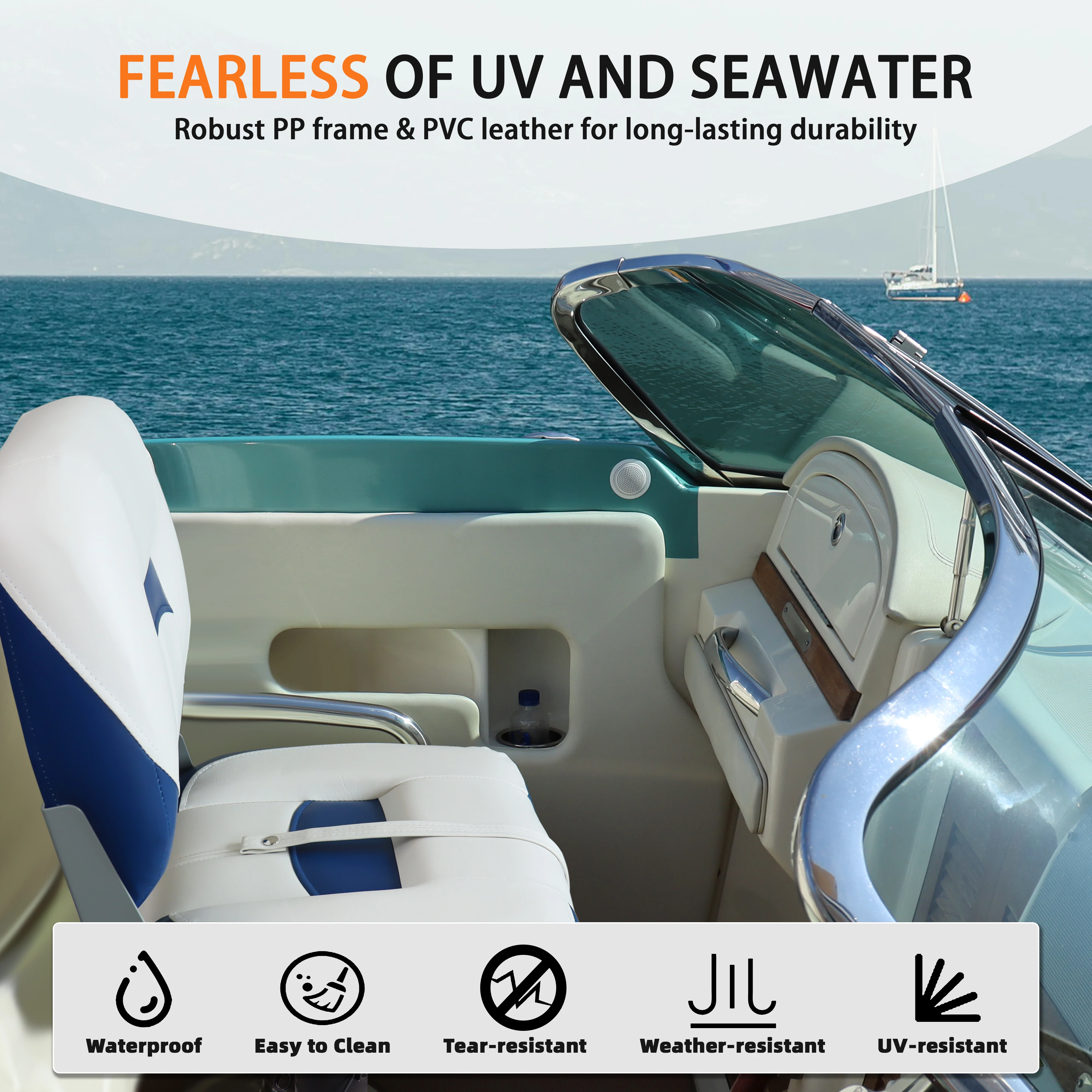 Folding Bass Boat Seats Classic Boat Seat Other Marine Supplies Low Back Fishing Speed Ship Boat Chair