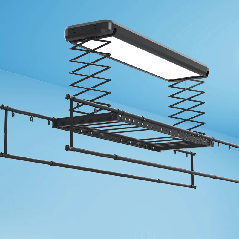 OEM custom electric remote control bedroom hanging electric ceiling drying rack