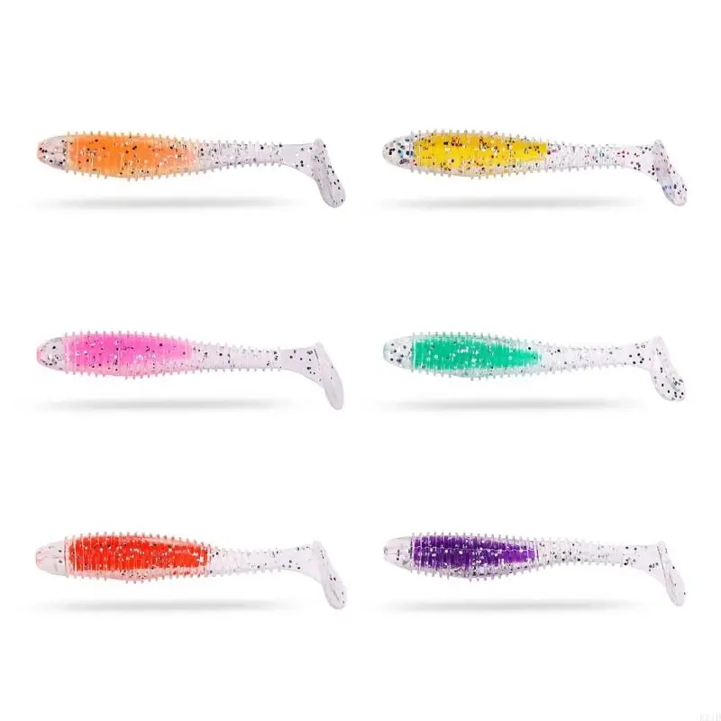   6lots Floating Pencil Fishing Lures Swimbait Thread Light Floating Soft Baits