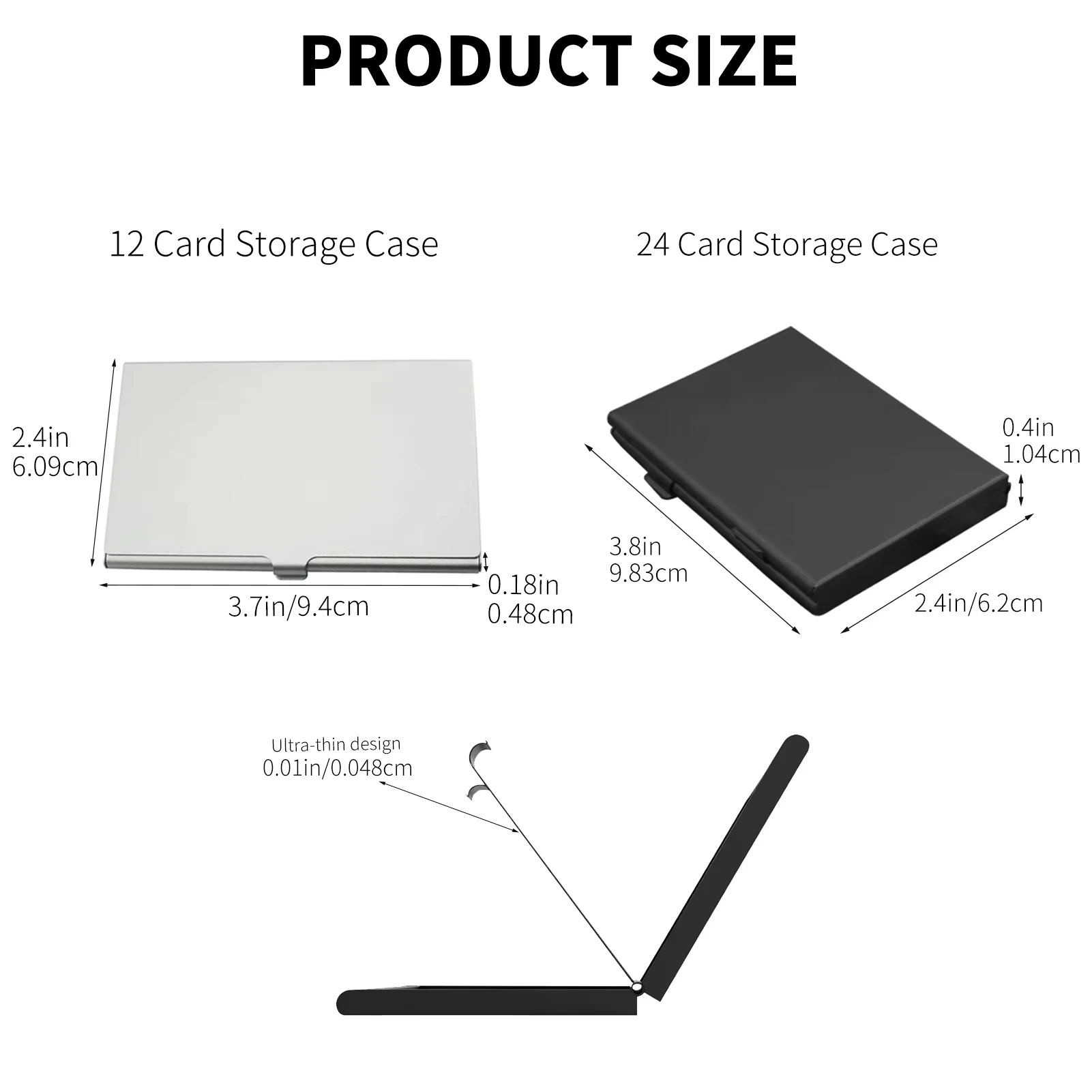 TPC Aluminum Storage Box Bag Holder For Nano SIM Card And pin