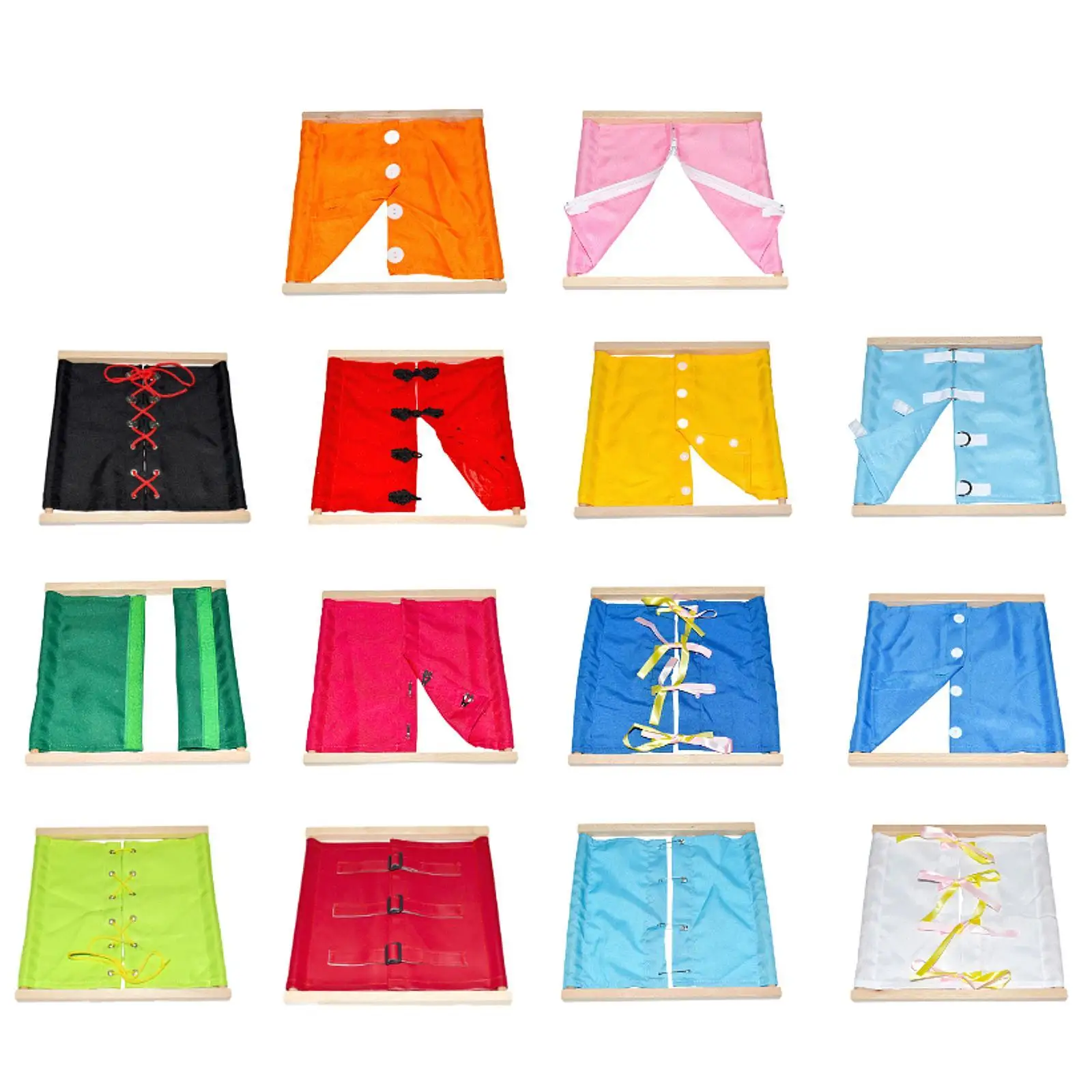 

Montessori Clothes Rack Toys, Sensory Toys, Early Learning Toys, Educational Learning Dress Learning Board for Kids