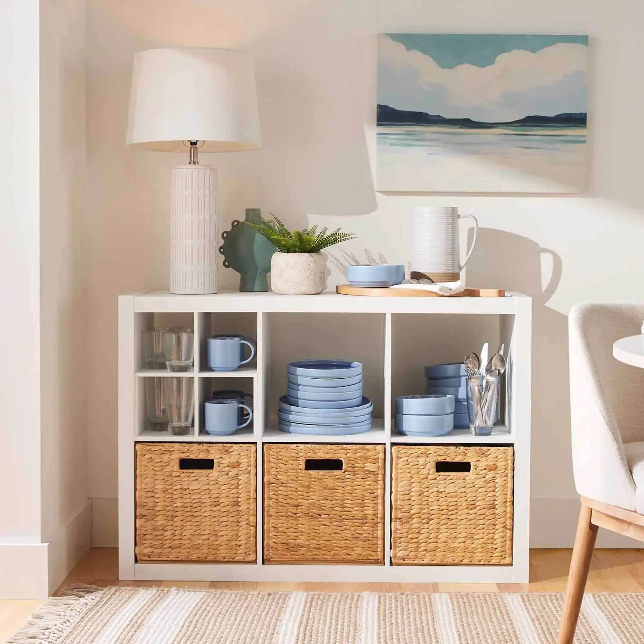 

6-Cube Storage Organizer, White Texture