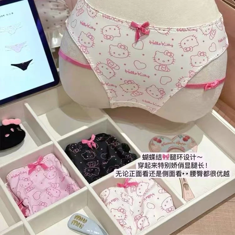 

Sanrio Anime Character Surrounding Kawaii Cute Pink Hello Kitty Underwear Japanese Charm Underwear Accessories Birthday Gift