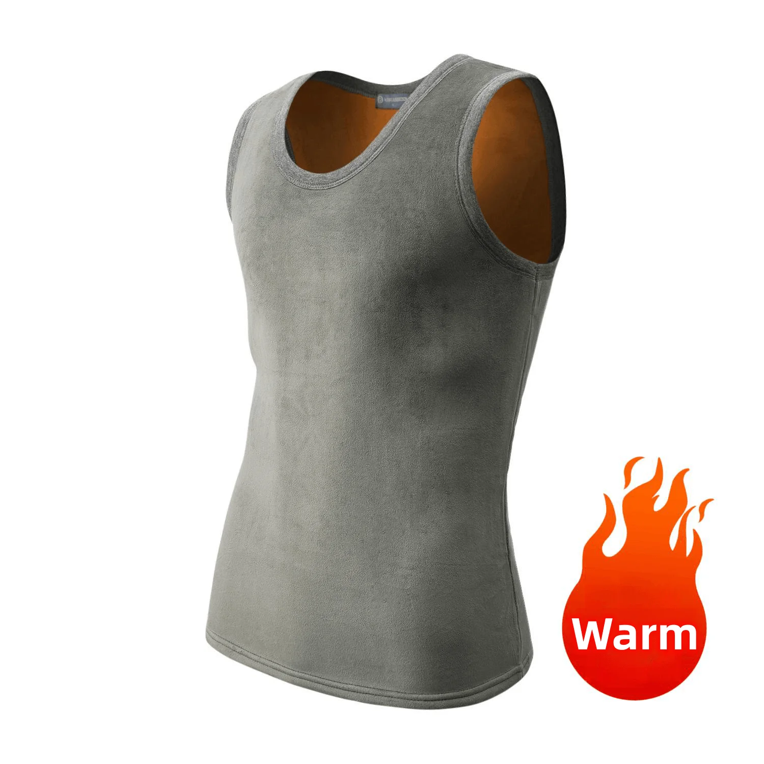 Men\'s Autumn Winter Thick Warm Fleece Fashion Casual Tank Top Undershirt Men Sleeveless High Quality Soft Thicken T-shirt Tops