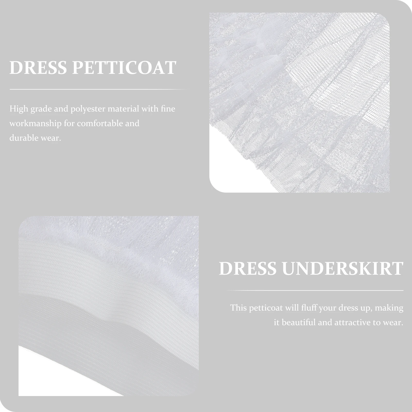 

Festival Costume Petticoat for Girls Cosplay Dress Slip Skirt Tulle Underskirt Underwear