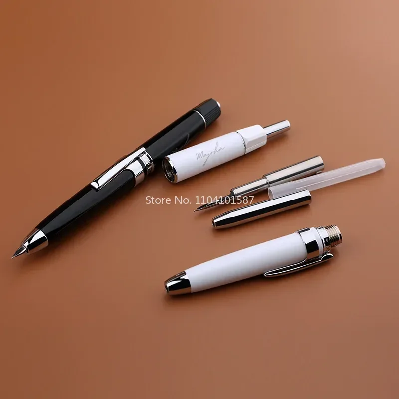 MAJOHN A3 Press the tip to rotate the hidden tip pen resin pen body for male and female office and student pens