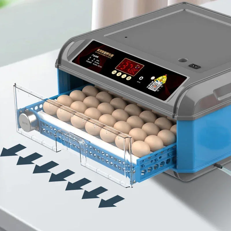 For 24/36 Chicken Automatic Intelligent Small Incubator For Hatching Chicken Duck Quail One Machine For Multiple Incubation 220V