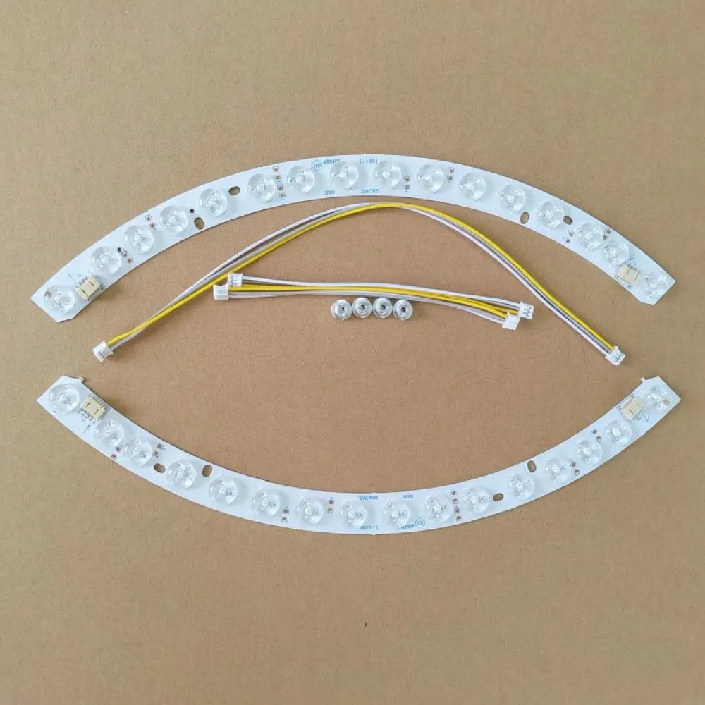 Ceiling Fan Light Replacement LED Strip Curved Lens Module High Intensity Light Source Dimmable Indoor Lamp Upgrade Kit