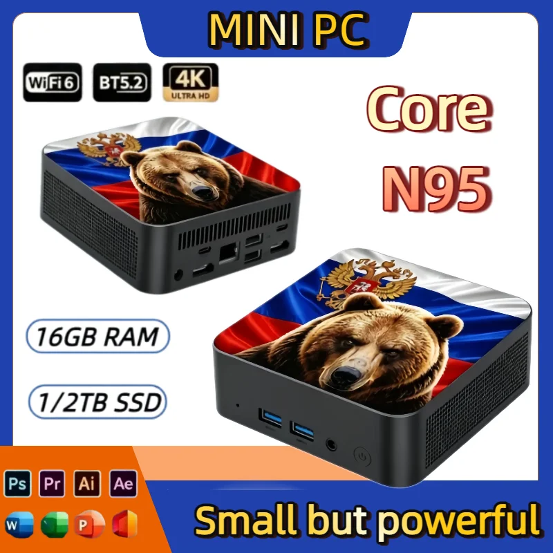ultra-slim-mini-pc-core-n95-16gb-ram-2tb-ssd-wifi6-bt52-win11-pro-4k-hd-office-entertainment-portable-desktop-russian-bear-flag