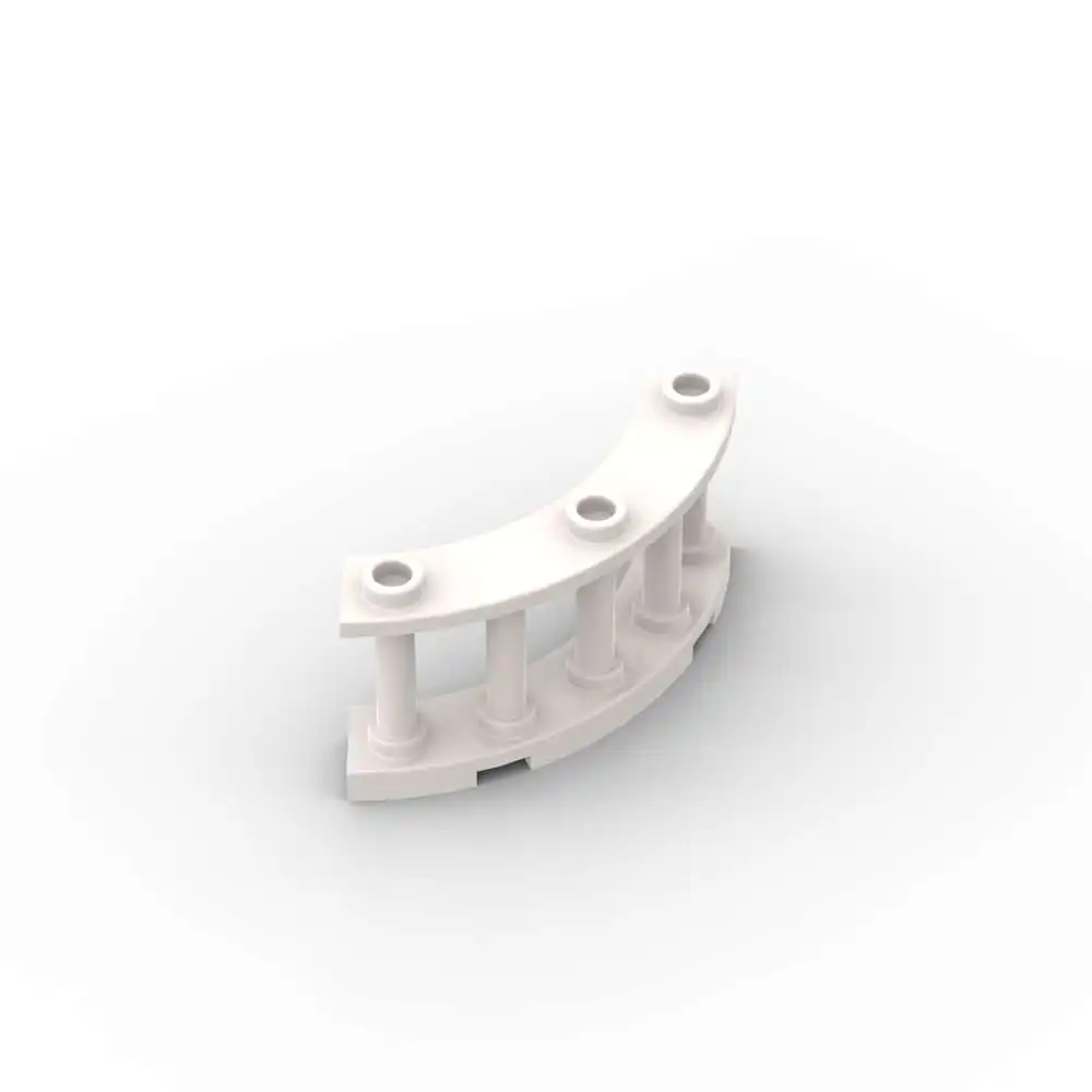 MOC 10 قطعة 21229 سياج 4x4x2 ربع مستدير مغزل الطوب التراص استبدال بنة الكبار بنين عطلة لعبة هدية