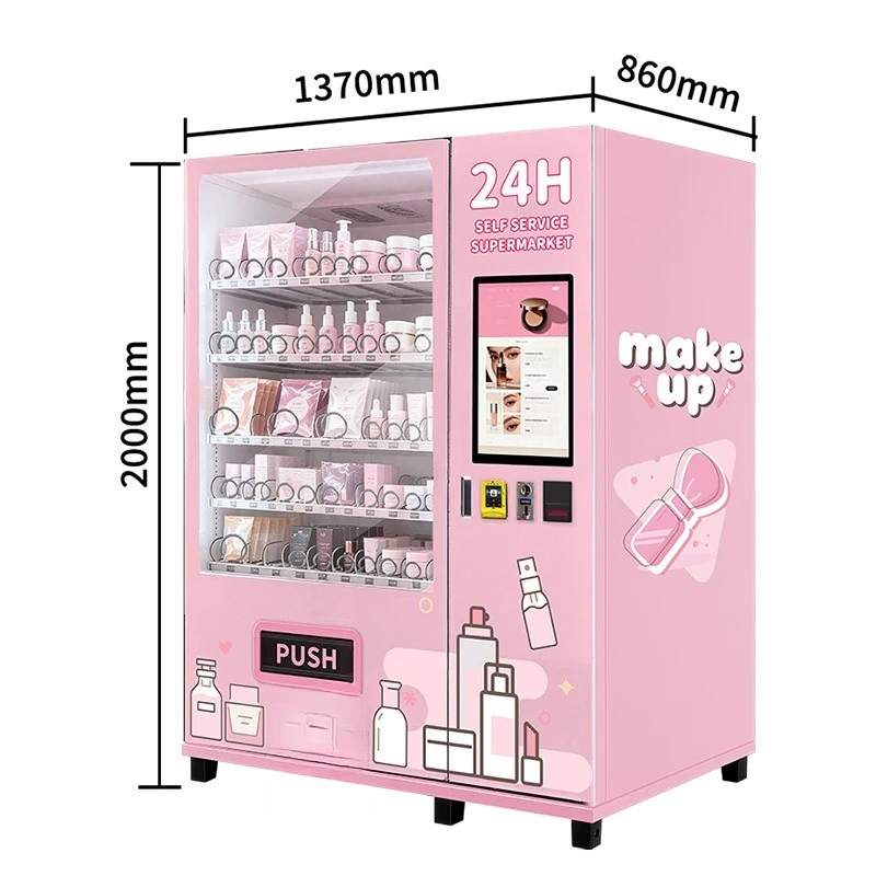Smart beauty vending machine, multilingual system support c