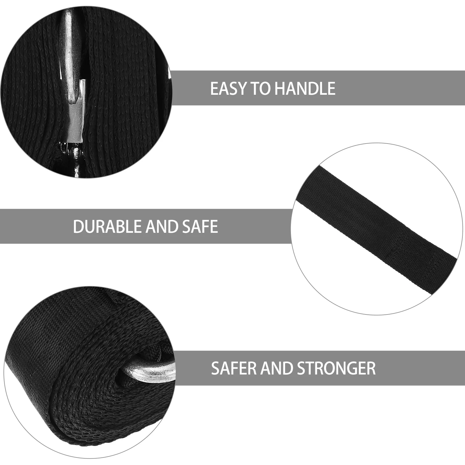

1pc Manual Rope Heavy Duty Trailer Winch Belt Hook For Car Recovery Marine Towing Emergency Tow Strap Durable Winch Belt With