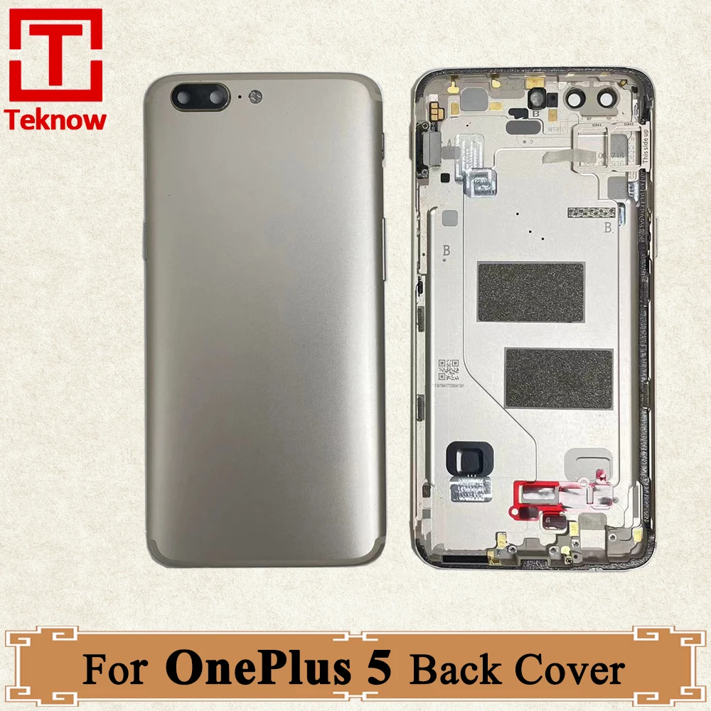 100% Original For Oneplus 5 Back Housing Back Battery Cover Oneplus5 Rear Door Case For Oneplus 5 Back Housing One Plus 5 A5000