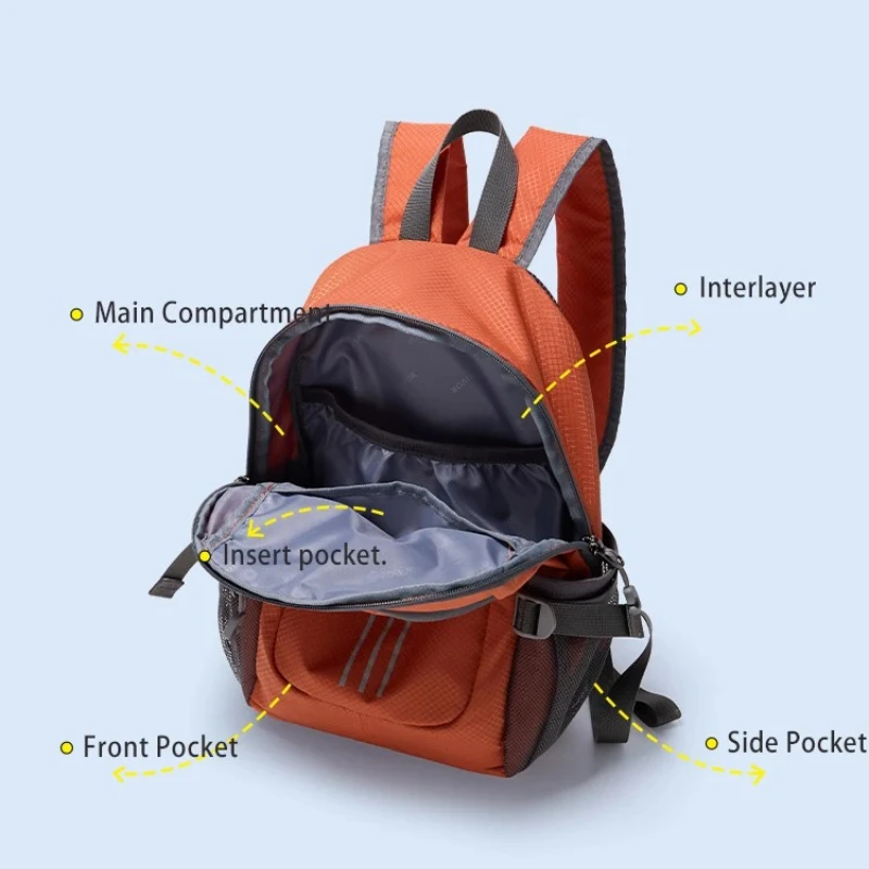Fouvor pai-filho esportes mochila múltiplas cores caminhadas ao ar livre náilon à prova dwaterproof água sacos de escola alças mochila 3057-03