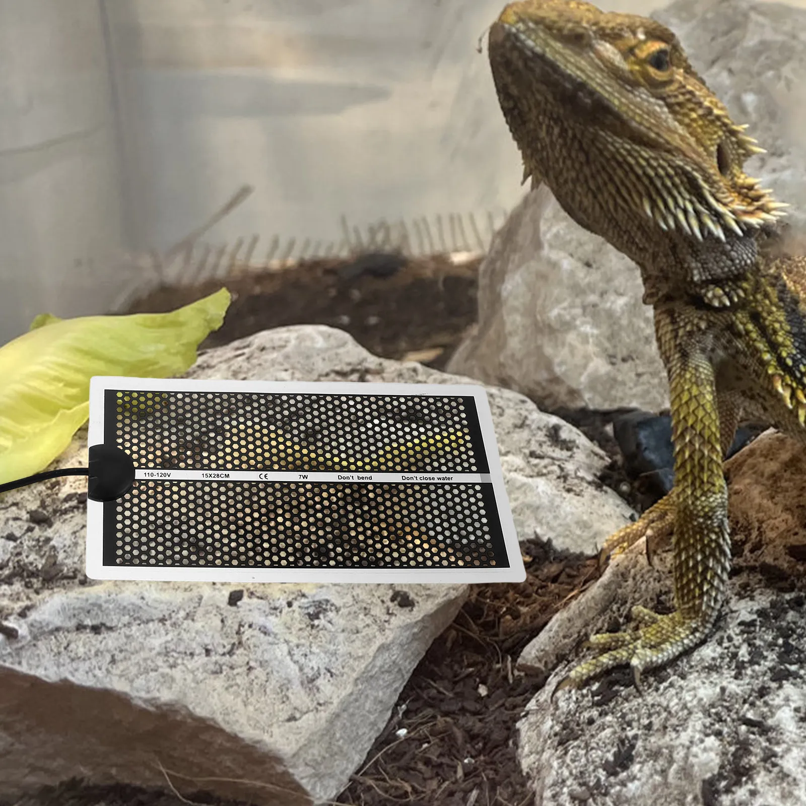 Reptile Heating Mat - Reptielverwarmingsmat met instelbare temperatuur, elektrische verwarmingsmat